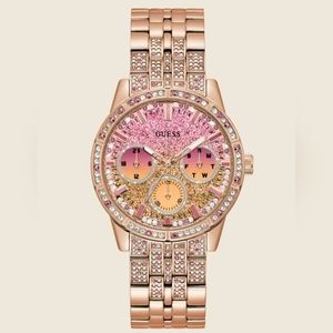 Guess Rose Gold-Tone Multifunction Watch
